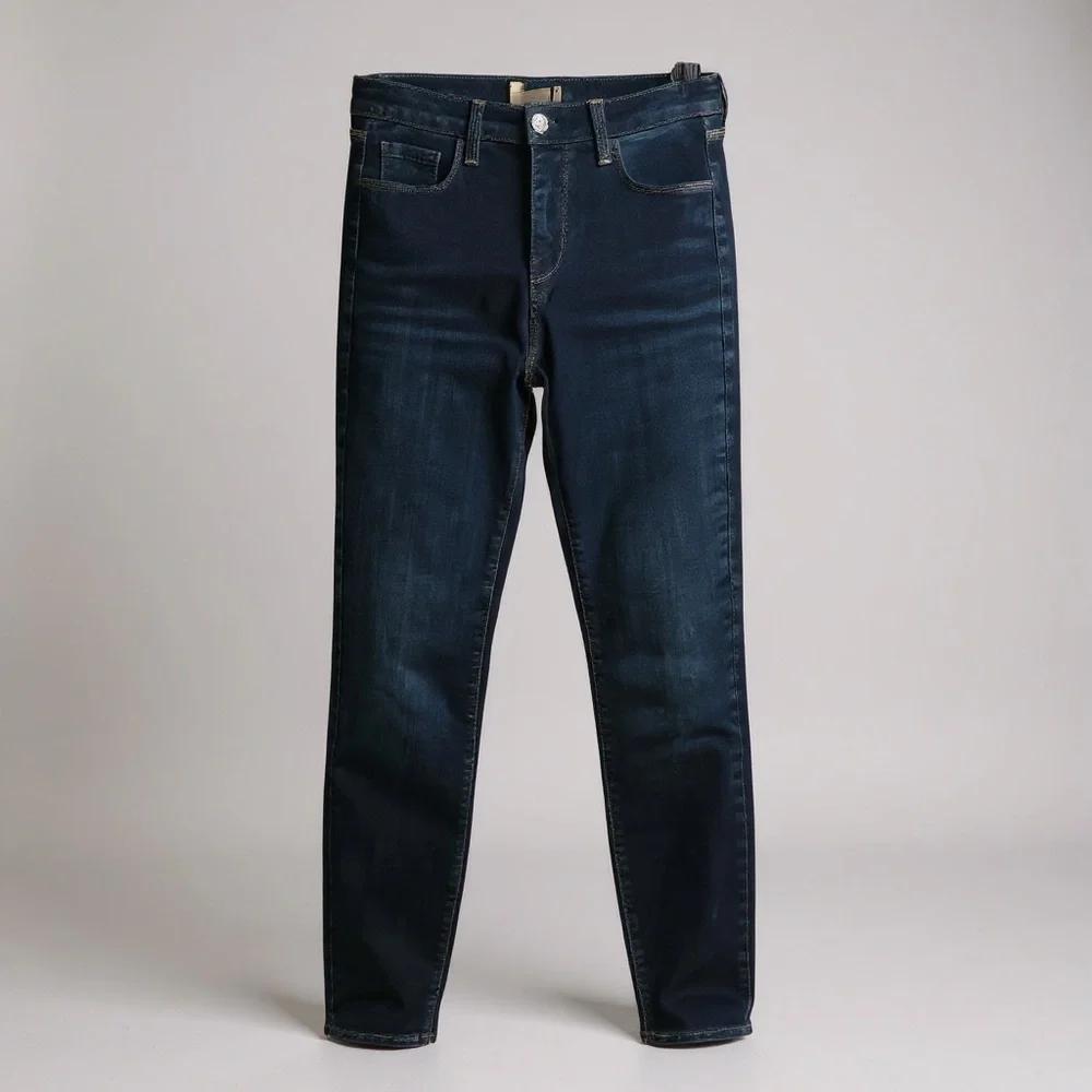 L'AGENCE Margot Skinny High Rise in Midnight Size 26 - Picture 3 of 11